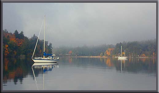 the anchorage at Clam Bay