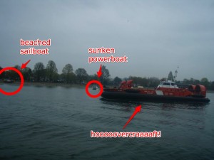 sunken boats and hovercraft