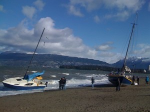 Randy's boat (right) and another random neighbor