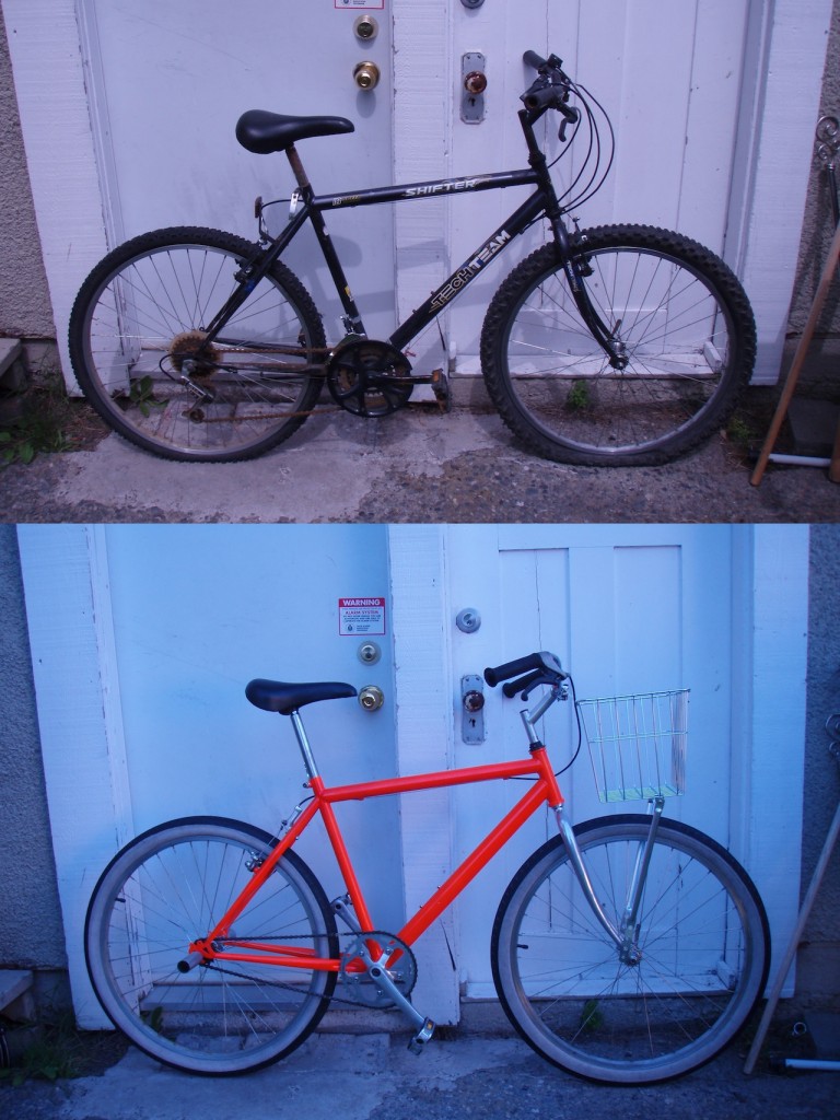 the rad playa cruiser, before and after