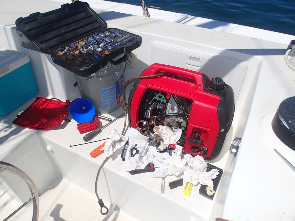 more generator maintenance, this time cleaning the carburetor