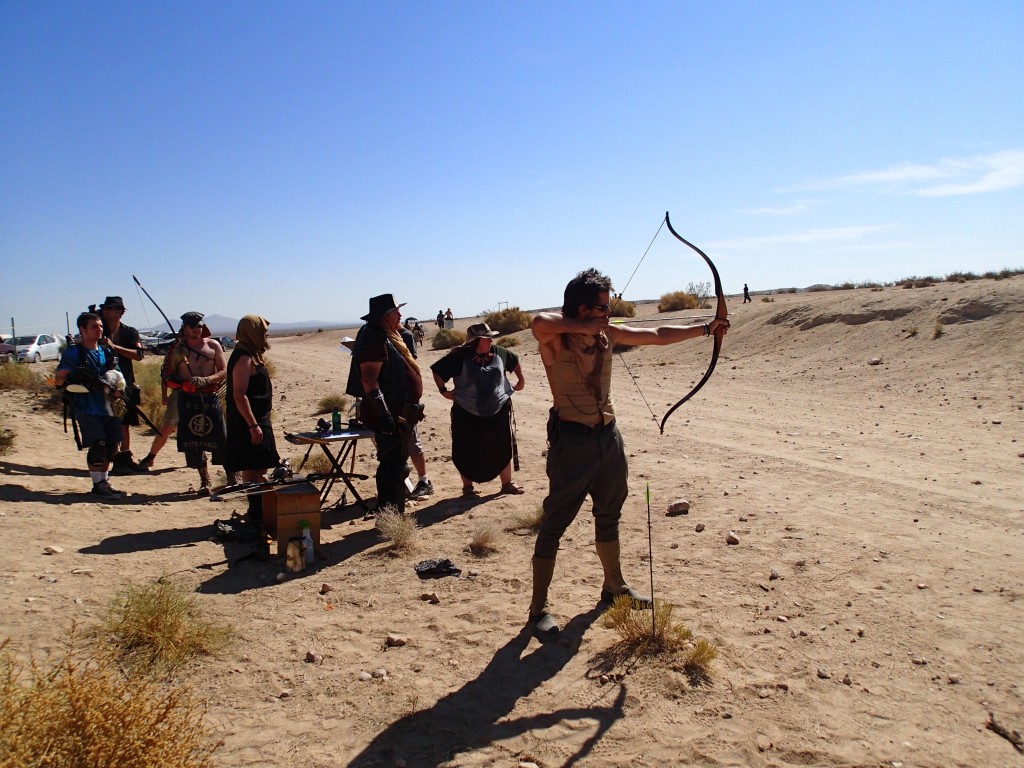 winning the archery competition