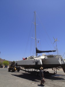 TIE Fighter hauled, trailered and on her way to the work yard